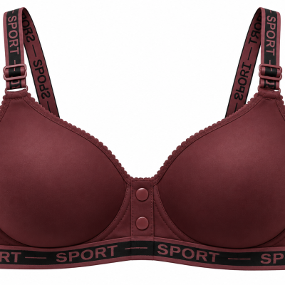 Ladies Padded Sports Bra with Adjustable SPORT Straps – Multi Colors
